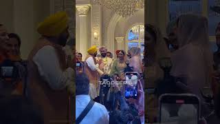 Bhagwant Maan At Anmol gagan maan wedding  Aam Aadmi Party  Taqdeer Media [upl. by Amuh]