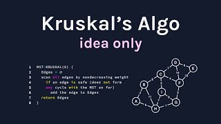 Kruskals Algorithm Code Visualization [upl. by Ordnajela]