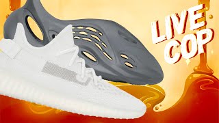 LIVE COP Yeezy Foam Rnnr Carbon Yeezy 350 V2 Bone amp Yeezy 500 Bone [upl. by Everrs]