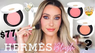 NEW 77 HERMES SILKY POWDER BLUSHES AND BRUSHES REVIEW amp COMPARISONS [upl. by Terrel]