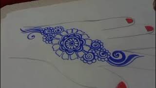 Back hand py tikki ka design  MehndibyDuanoor21 [upl. by Gassman]