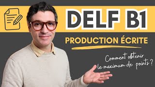 DELF B1  2024  Exemple de PRODUCTION ÉCRITE  PDF [upl. by Yasui942]