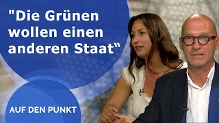 Auf den Punkt  quotDie Grünen wollen einen anderen Staat“ [upl. by Enrica615]