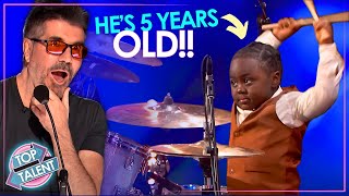 5YearOld SHOCKS the Judges with EPIC Drum Skills on AGT 2024 🔥 [upl. by Darrel]