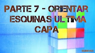 Tutorial como resolver cubo de Rubik  Orientar esquinas Parte77 [upl. by Spector]