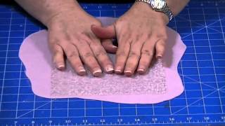 How to Emboss Fondant [upl. by Elag420]