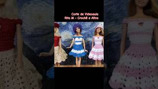 Vestido para Barbie Ciganinha  Corte de Videoaula shorts ritamcrocheeafins [upl. by Atnom]