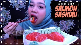 SALMON SASHIMI 🍣  EATING SOUNDS [upl. by Tyika]