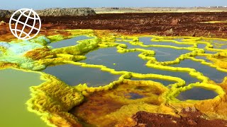 The Unearthly Scenery of Dallol Danakil Depression Ethiopia Amazing Places [upl. by Stier]