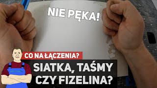 Siatka taśma papierowa amerykańska czy flizezina Co najlepsze na łączenia płyt TEST [upl. by Aseyt]