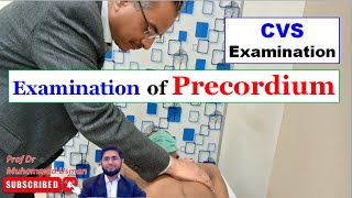 Examination of Precordium  CVS Examination  Clinical Methods  physiology practical [upl. by Amar586]