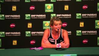 Timea Bacsinszky Fourth Round Press Conference [upl. by Oninrutas212]