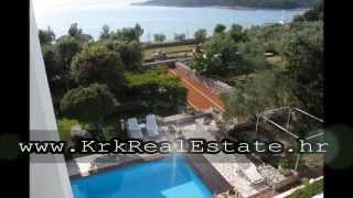 Krk Real Estate  House first row to the sea Kuća prvi red do mora Punat [upl. by Atnauqal]