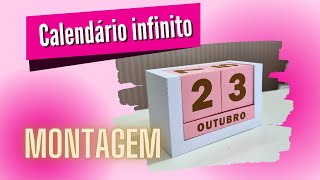 Montagem do calendário infinito feito em papel [upl. by Mian]