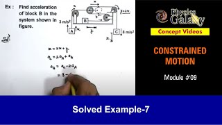 Class 11 Physics  Constrained Motion  9 Example7 on Constrained Motion  For JEE amp NEET [upl. by Laurita78]