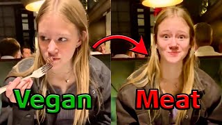 When Vegans Try Meat For The First Time [upl. by Schurman]