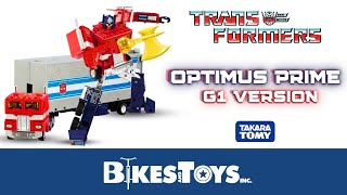 Transformers Takara Tomy Missing Link C01 Optimus Prime G1 Convoy Review y Curiosidades en Español [upl. by Libna]