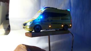 MercedesSprinter ambulance 143 scale Akershus Ambulanse tjeneste [upl. by Courcy]