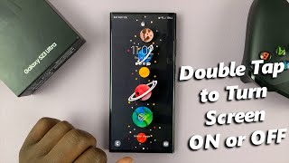 Samsung Galaxy S23s  How To Enable  Disable Double Tap To Turn Screen ON  OFF [upl. by Ydnys]