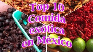 Top 10 Comida exótica en México [upl. by Merrielle]