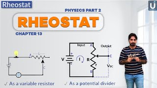 Rheostat  Class 12  2nd year physics  Chapter 13  Ucademy [upl. by Tiga]