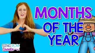 Months of the year song  12 Months of Years for Kids  Months with Dedé [upl. by Klinger]