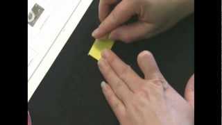 Stamp Collecting  How to Hinge a Postage Stamp Short Version [upl. by Neryt641]