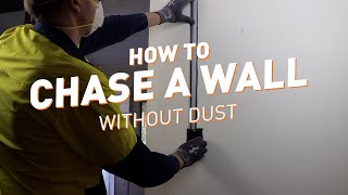 How to chase a wall without dust using the Arbortech AS175 [upl. by Terb828]