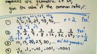 A Quick Intro to Geometric Sequences [upl. by Onek5]