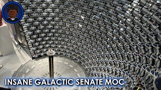 This LEGO GALACTIC SENATE Build is TALLER THAN ME  LEGO Star Wars MOC Showcase 54 [upl. by Elleiad]