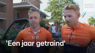 Nog nooit voltooid in Nederland tien triatlons in tien dagen [upl. by Odnaloy]