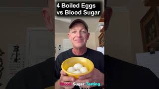 Signos CGM Blood Sugar Testing 4 boiled eggs [upl. by Surtemed]