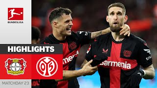 33 Games Without a Defeat  Leverkusen  1 FSV Mainz 05  Highlights  MD23 – Bundesliga 2324 [upl. by Norred]