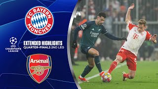 Bayern vs Arsenal Extended Highlights  UCL QuarterFinals 2nd Leg  CBS Sports Golazo [upl. by Cilla]