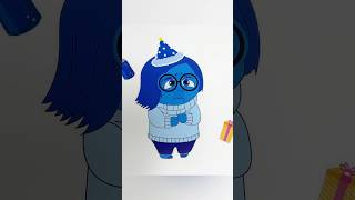 🧚Paperdiy🧚‍♀️Decorate with Sticker Book 👗Dress up Inside Out Sadness asmr diy paperdiy [upl. by Gow203]