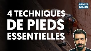 4 Techniques de Pied ESSENTIELLES pour Progresser en Escalade [upl. by Weismann622]