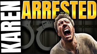 SHOCKING ARREST OF OLD KAREN Male Karen Steals Phone And Grabs Man [upl. by Nihcas737]