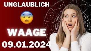 WAAGE ♎️⭐️ DER BESTE TAG ALLER ZEITEN 😱 Horoskop  09Januar 2024 waage tarot [upl. by Ecyrb]