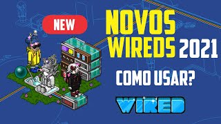 CONFIRA OS NOVOS WIREDS DO HABBLET HOTEL 2021  COMO USAR  HABBO  TUTORIAL WIRED [upl. by Azal]