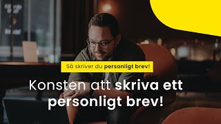 Konsten att skriva ett personligt brev Så skriver du ett personligt tips  6 tips [upl. by Niotna]