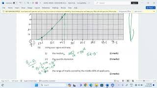 STATISTICS OGIVECUMULATIVE FREQUENCY CURVE [upl. by Acimahs]