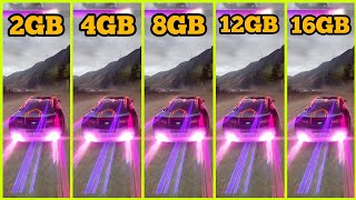 ASPHALT UNITE RAM COMPARISON 2GB VS 4GB VS 8GB VS 12GB VS 16GB [upl. by Marolda]