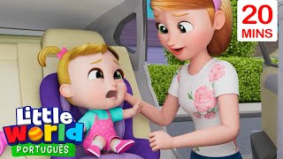 Use o Cinto Nico 🚗✨ Little World  Moonbug Kids  Músicas Infantis em Português [upl. by Fihsak]