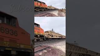 GREX Conveyor System Ballast Train Strong BNSF 7991 ES44C4 Lead Engine 4KHDR [upl. by Juno851]