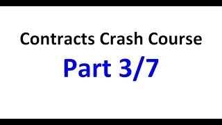 Contracts  Exam Crash Course Part 37 [upl. by Juliano]