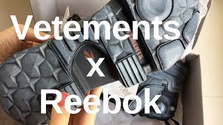 VETEMENTS x Reebok Unboxing [upl. by Grane]