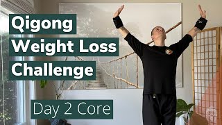 Qigong Weight Loss Challenge  Day 2  Core Program [upl. by Eedeed]