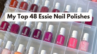 48 of my favorite essie nail colors a quick tour [upl. by Templa]