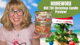 HOMEWORX QVC TSV Christmas Candle Preview [upl. by Kumagai]