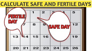 How To Calculate FERTILE DAYS OVULATION DAY amp SAFE DAYS When TTC or To Avoid Pregnancy [upl. by Inalak725]